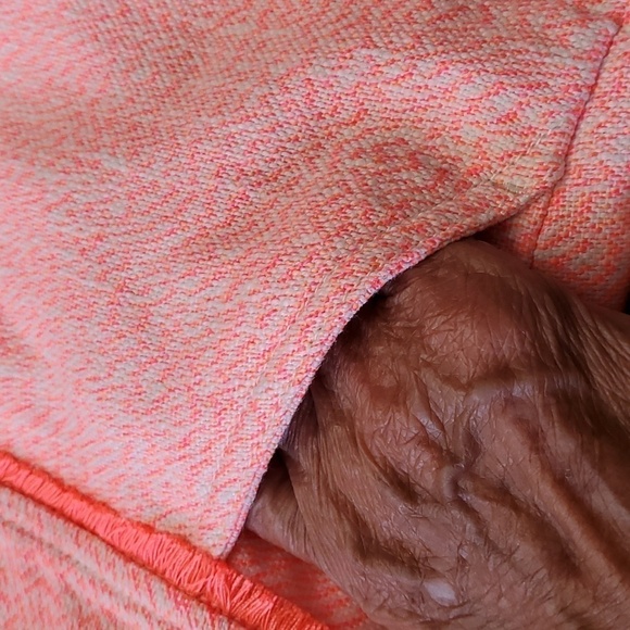 LILLY PULITZER shorts, pink/orange tweed. Size 0. Great used condition. Fringed - Picture 5 of 14